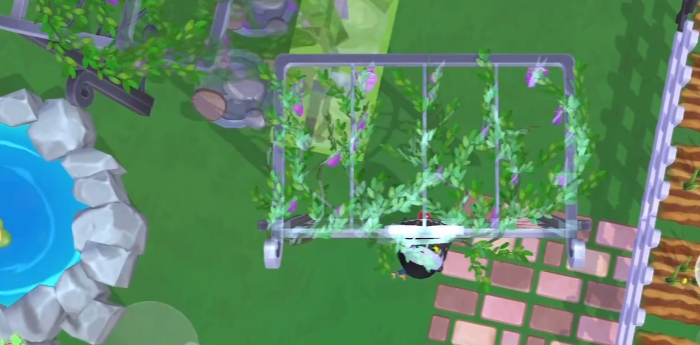 摩尔庄园滑梯怎么腾空