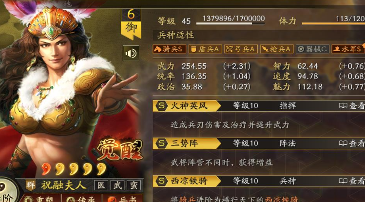 三国志战略版里祝融有什么用