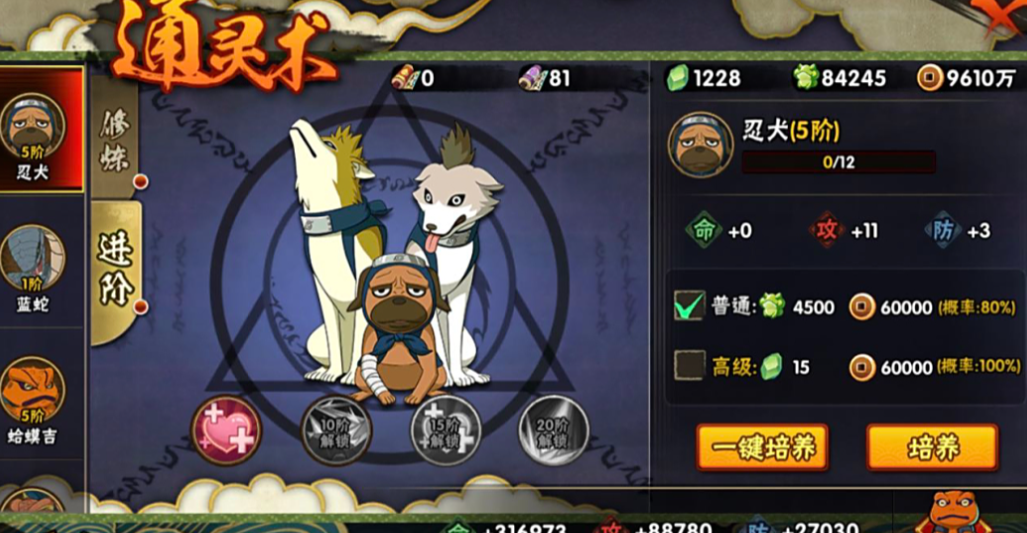 火影忍者通灵选哪个