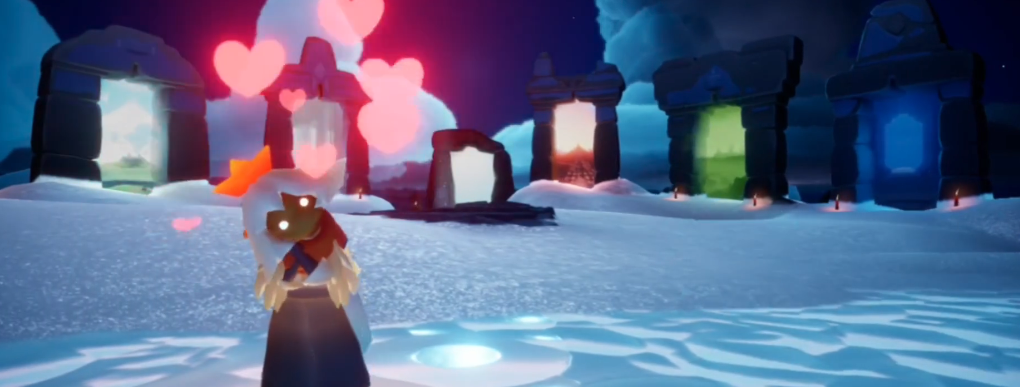 光遇怎么从飞行赛道遁出去