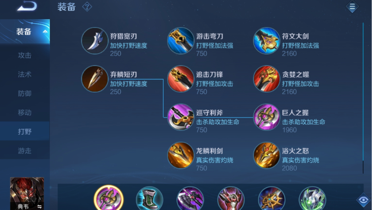 王者荣耀典韦最能上分的出装是什么