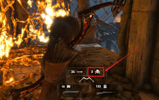 古墓丽影怎么射毒箭