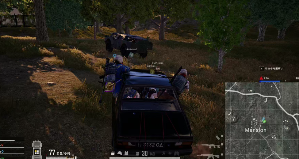 绝地求生如何车上射击