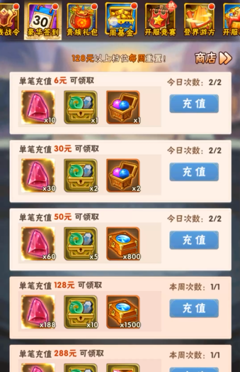 少年三国志七天买什么