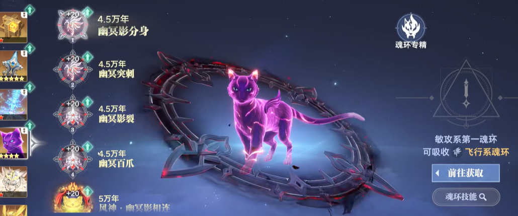 斗罗大陆猎魂世界幽冥灵猫魂环怎么搭配