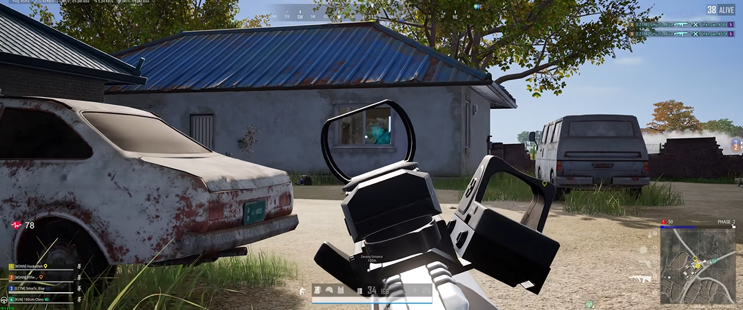 绝地求生如何蹲配合射击