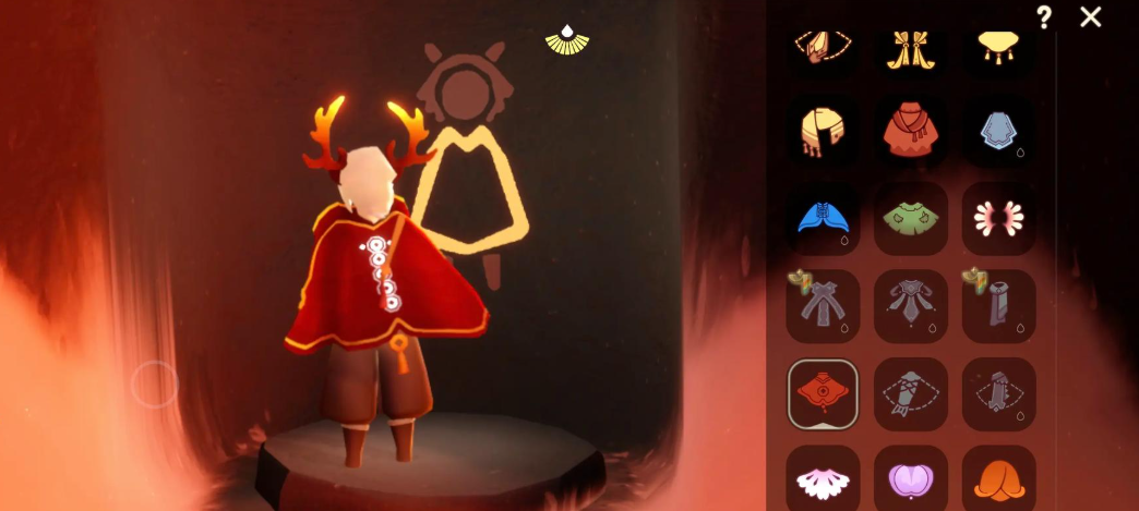 光遇红纹斗篷如何搭配