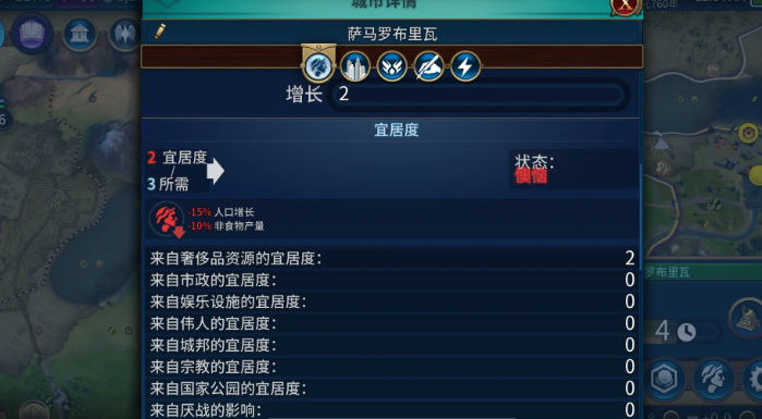 文明6宜居度有什么影响