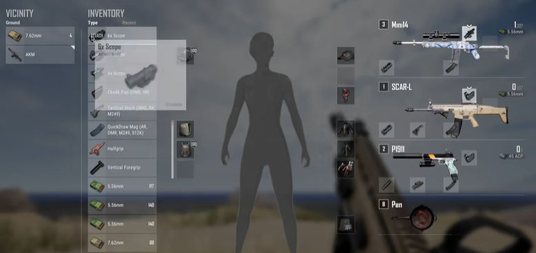 绝地求生装备如何分配