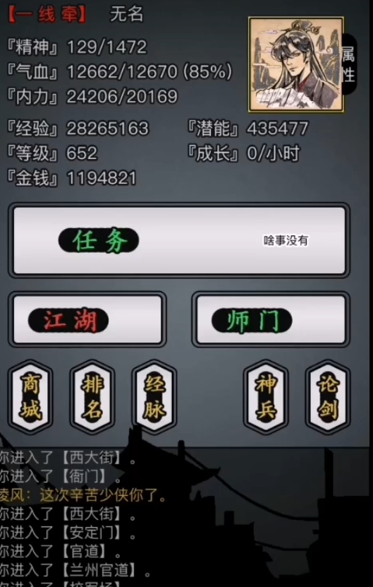 放置江湖精力有啥用