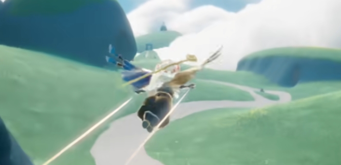 光遇怎么在飞行中转圈