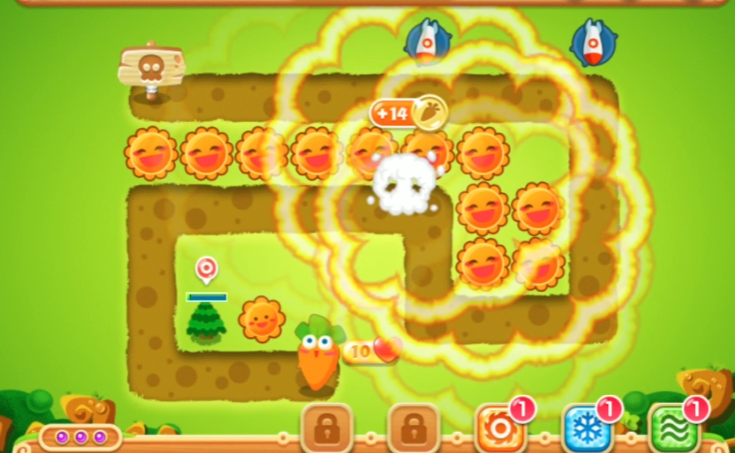 保卫萝卜二19关怎么过