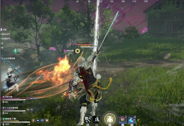 永劫无间长剑剑气怎么放