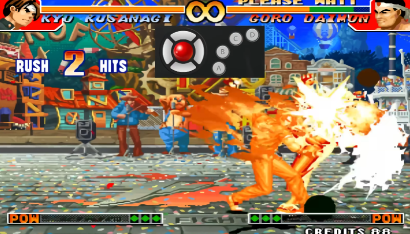 拳皇97草稚京蓄力放火怎么放