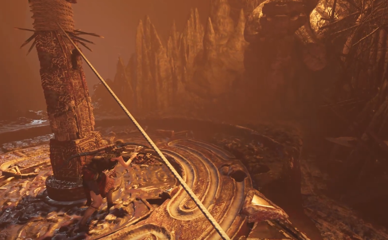 古墓丽影怎么脱离转盘