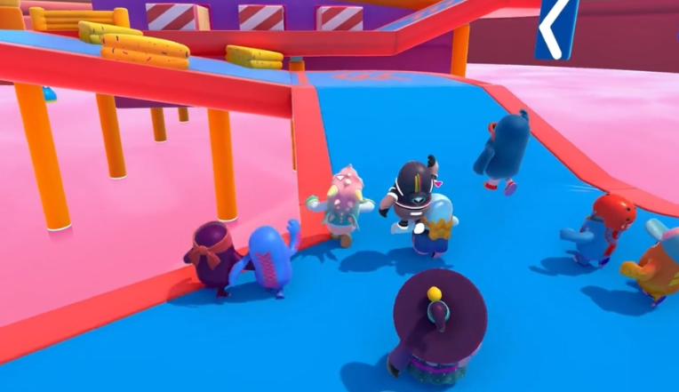 糖豆人水涨爬高怎么过