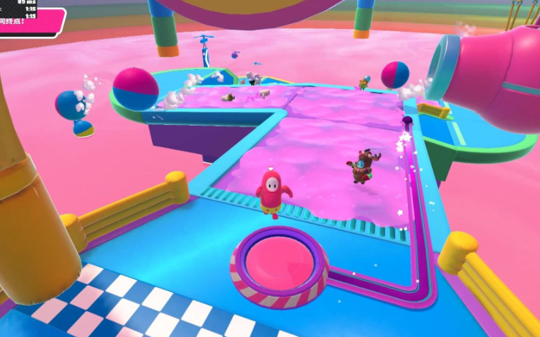 糖豆人水涨爬高怎么过