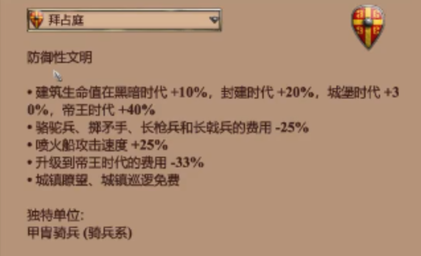 帝国时代2防守最强的国家是哪个